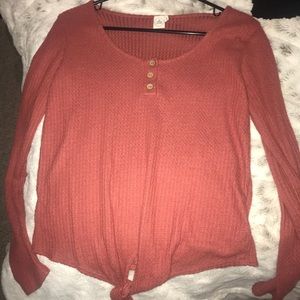 Half button long sleeve